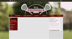 Desktop Screenshot of ladycolonialslacrosse.com